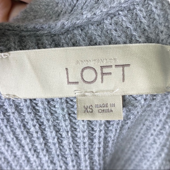 Loft Sleeveless Sweater Gray Tank Size XS - Picture 8 of 10
